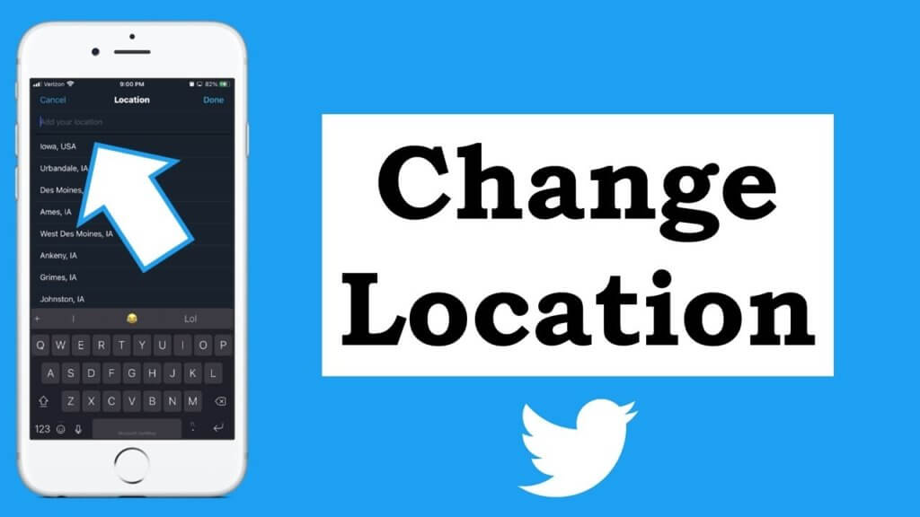 Change Location on Twitter