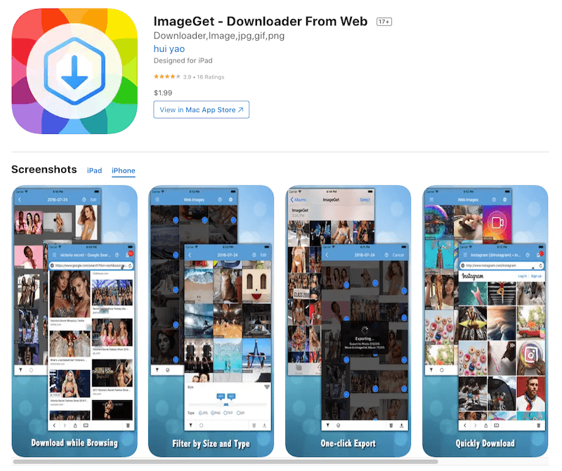 ImageGet app store