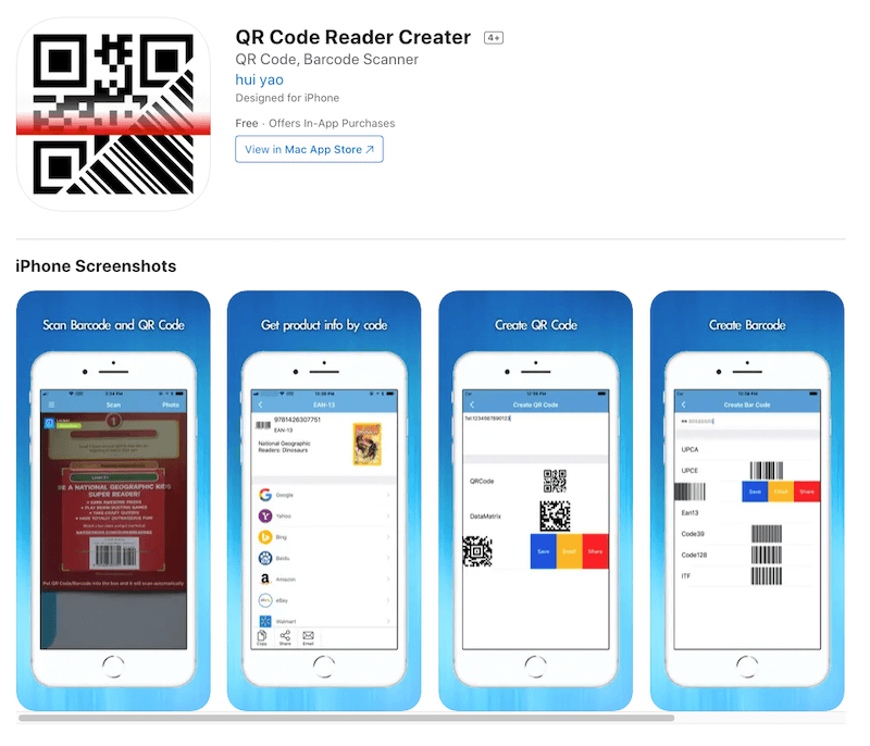 QR Code app store
