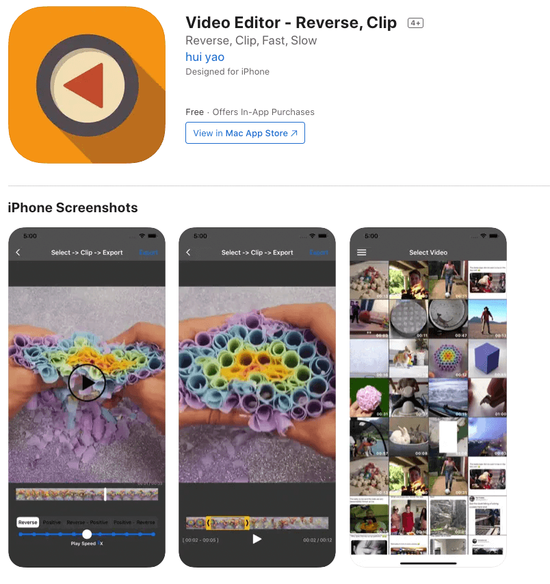 VideoEdit App Store