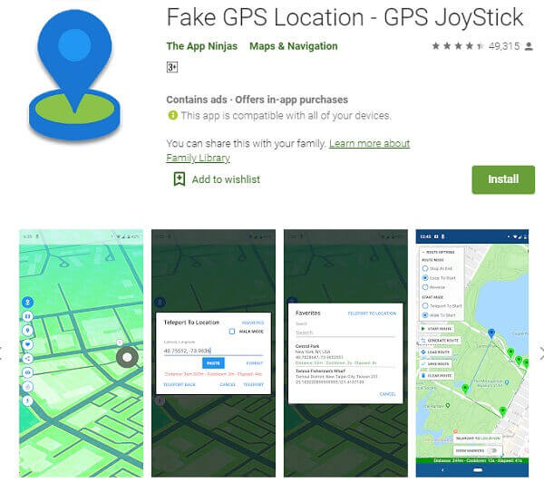 fake gps joystick android