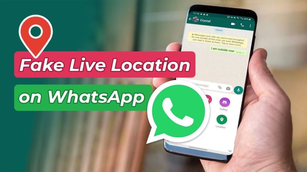 fake location on WhatsApp