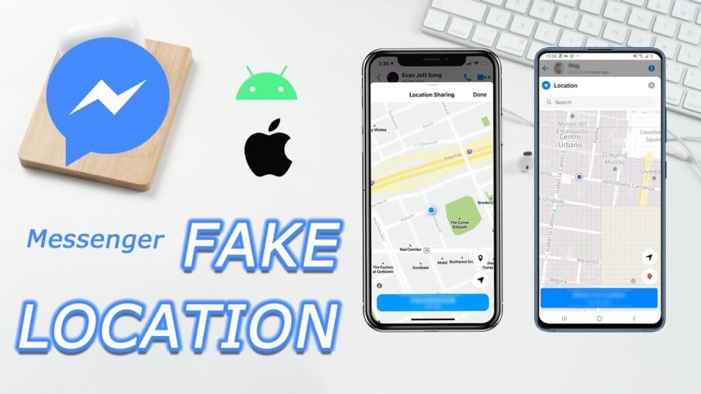 fake location on messenger