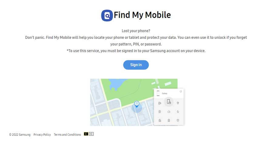 find my mobile samsung