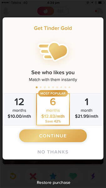 Get Tinder Gold Free Trial